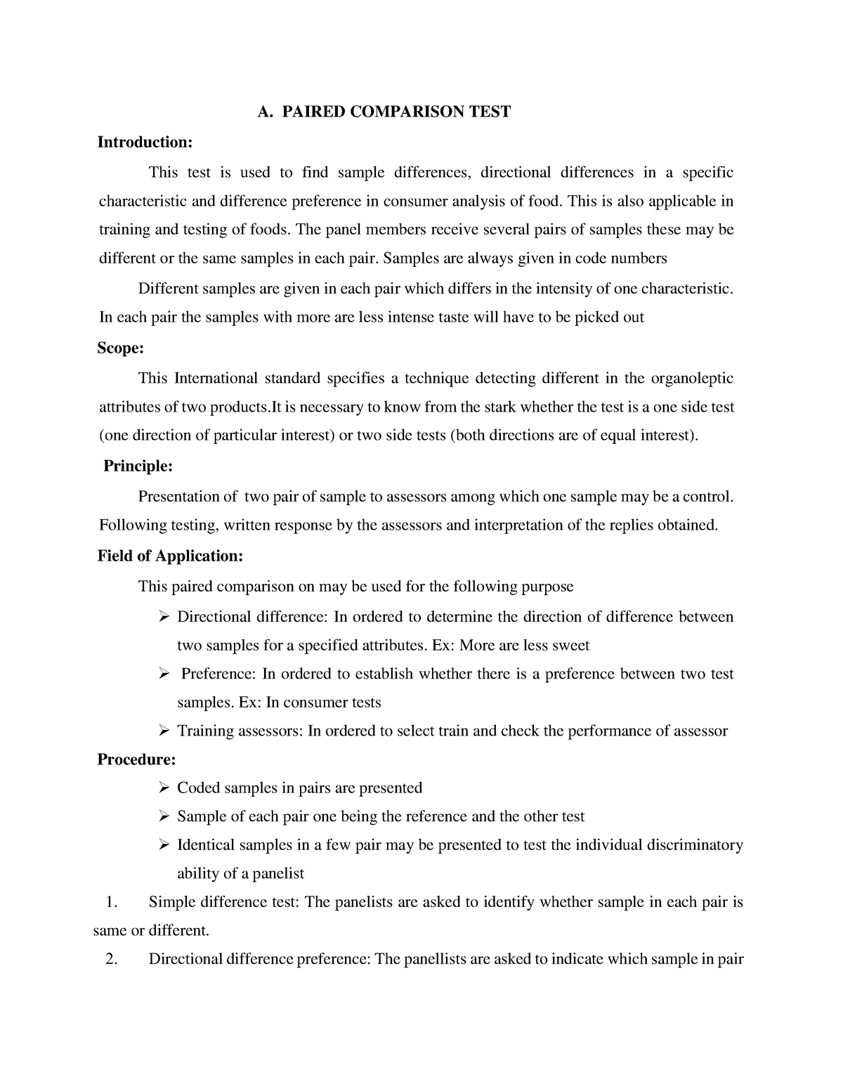 paired-comparison-and-duo-trio-test-practical-a-paired-comparison