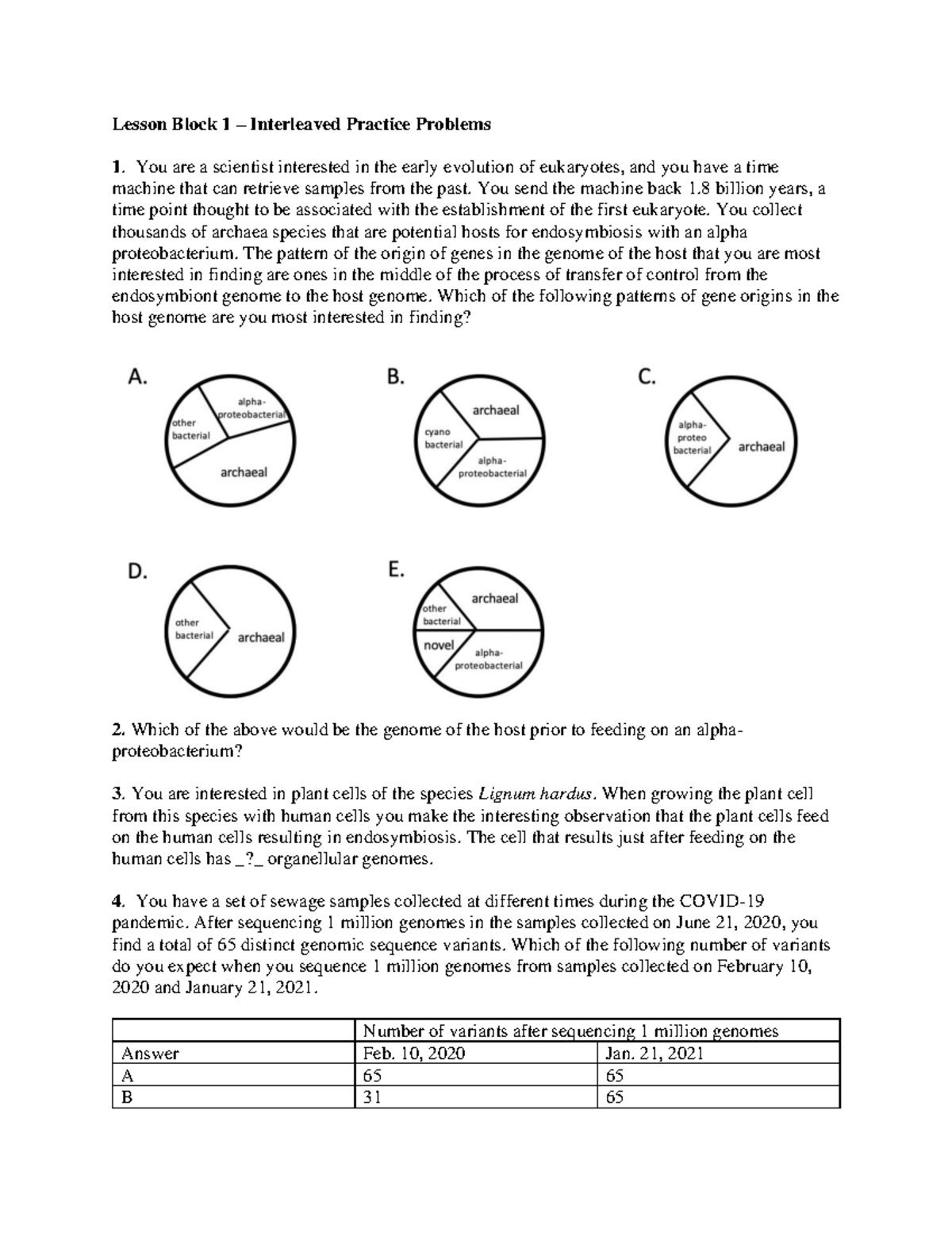 Practice - questions - Lesson Block 1 – Interleaved Practice Problems ...