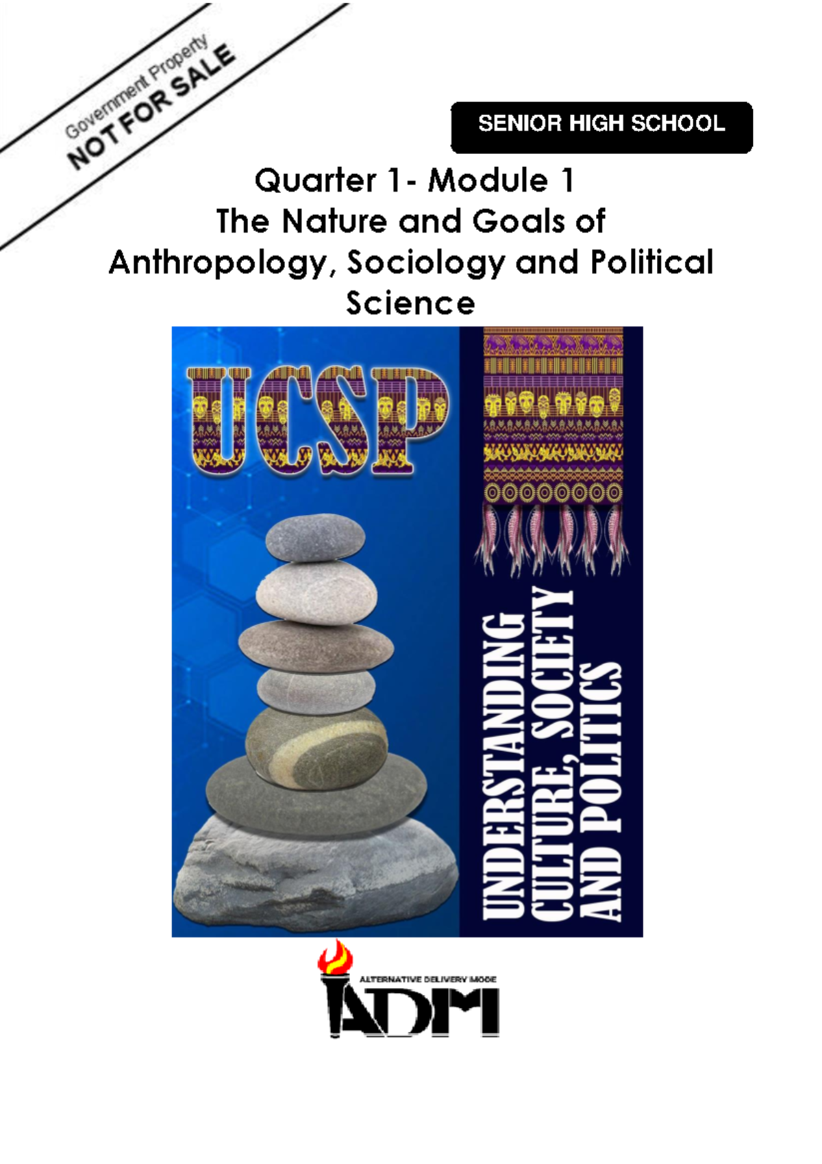 Module 1 Quarter 1modv 1 - Quarter 1- Module 1 The Nature and Goals of ...