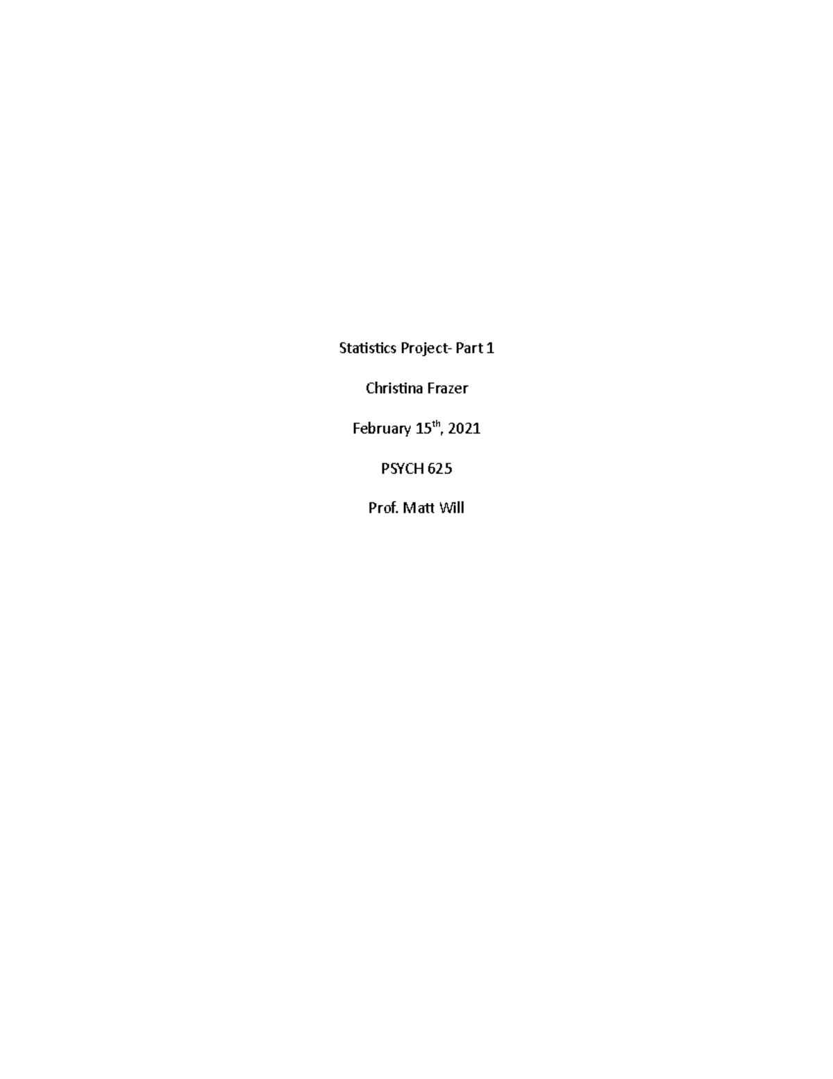 Statistics Project - Week 2 Assignment - Staisics Project- Part 1 ...