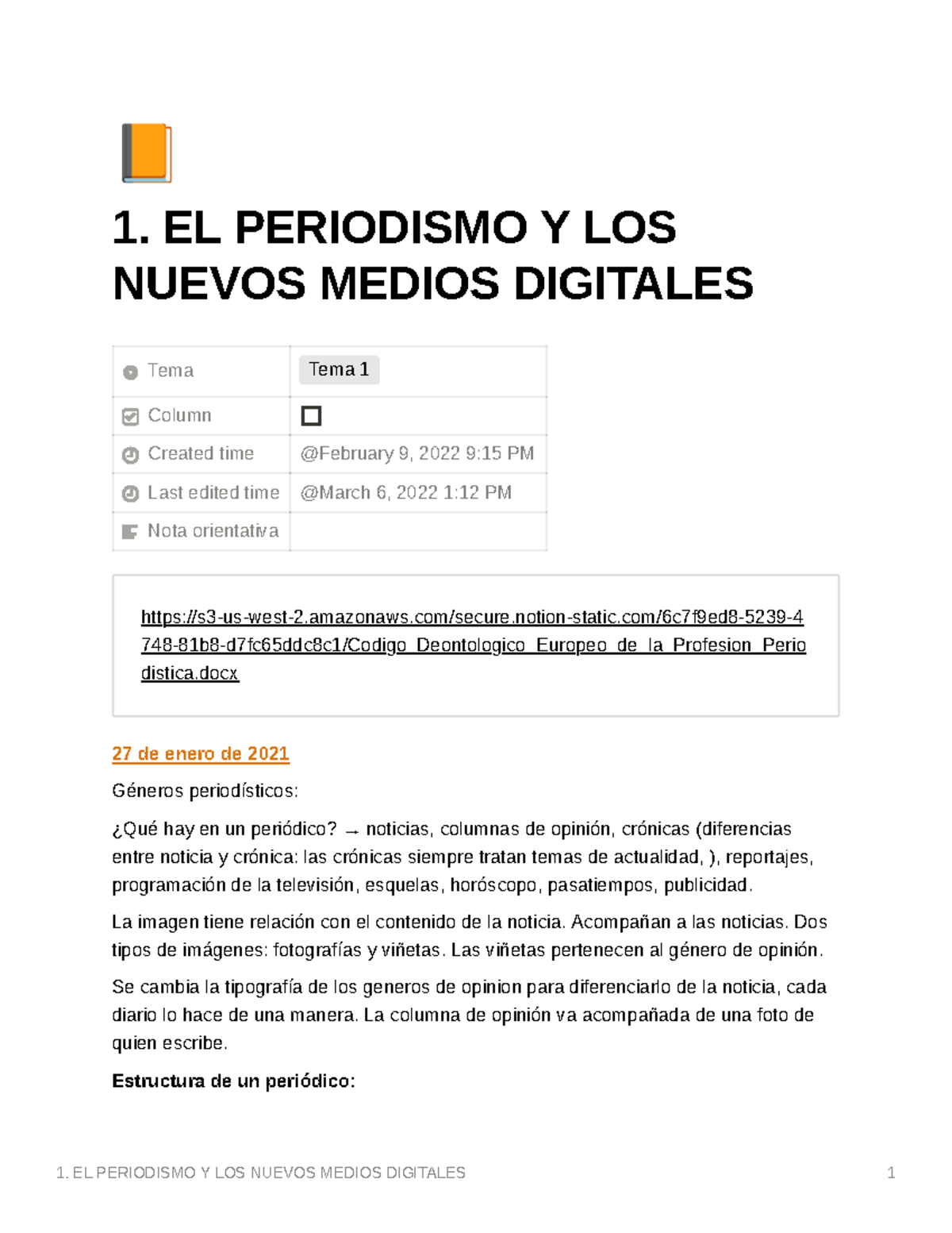 Tema 1 El Periodismo Y Los Medios Digitales - 📙 1. EL PERIODISMO Y LOS ...