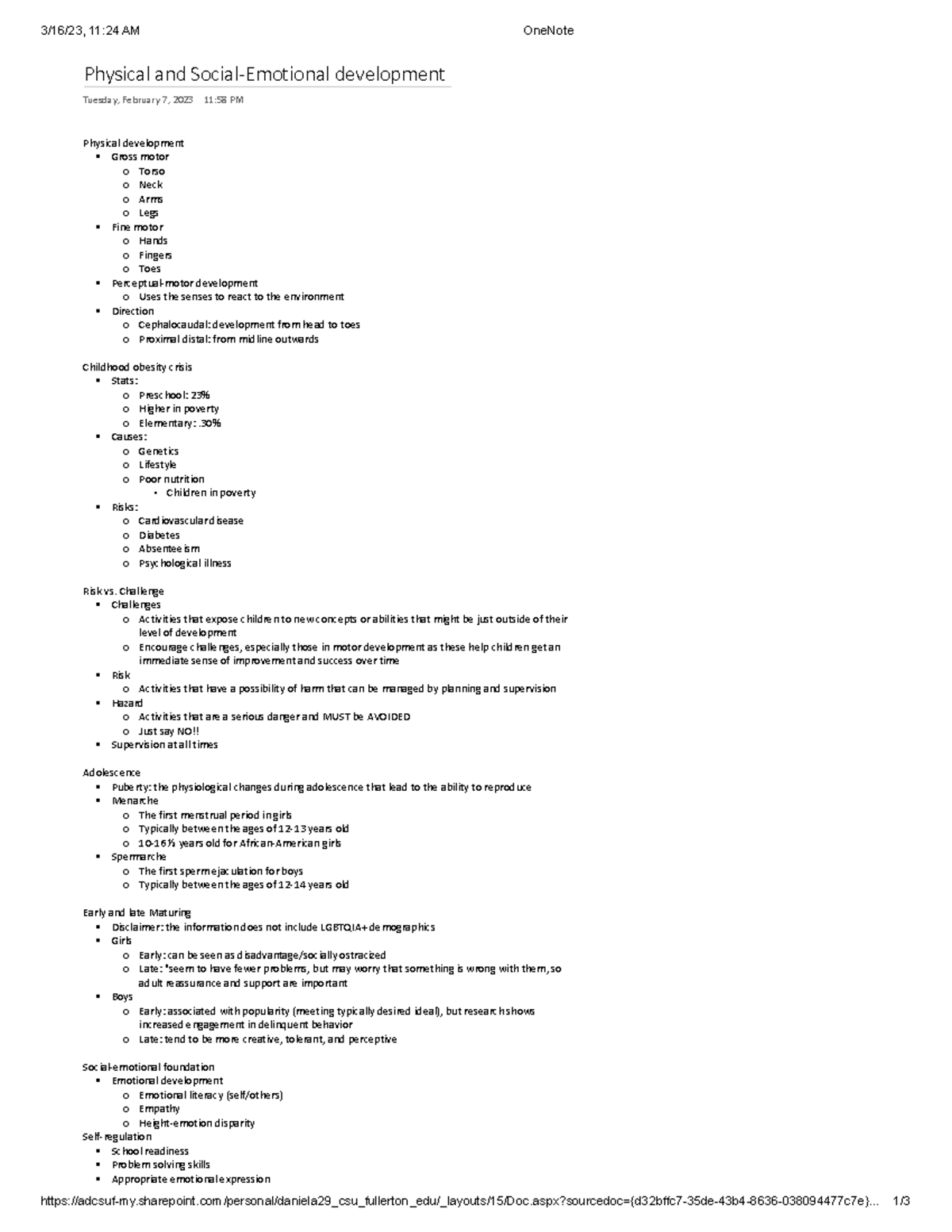 Educational Psychology Ch3 - 3 16 23, 11:24 Am Onenote - Studocu