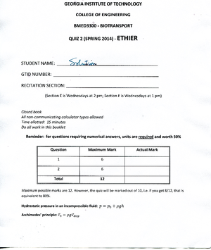 Problem+Set+8+Spring+2014 +Solutions - BMED 3300 - 4) - Studocu