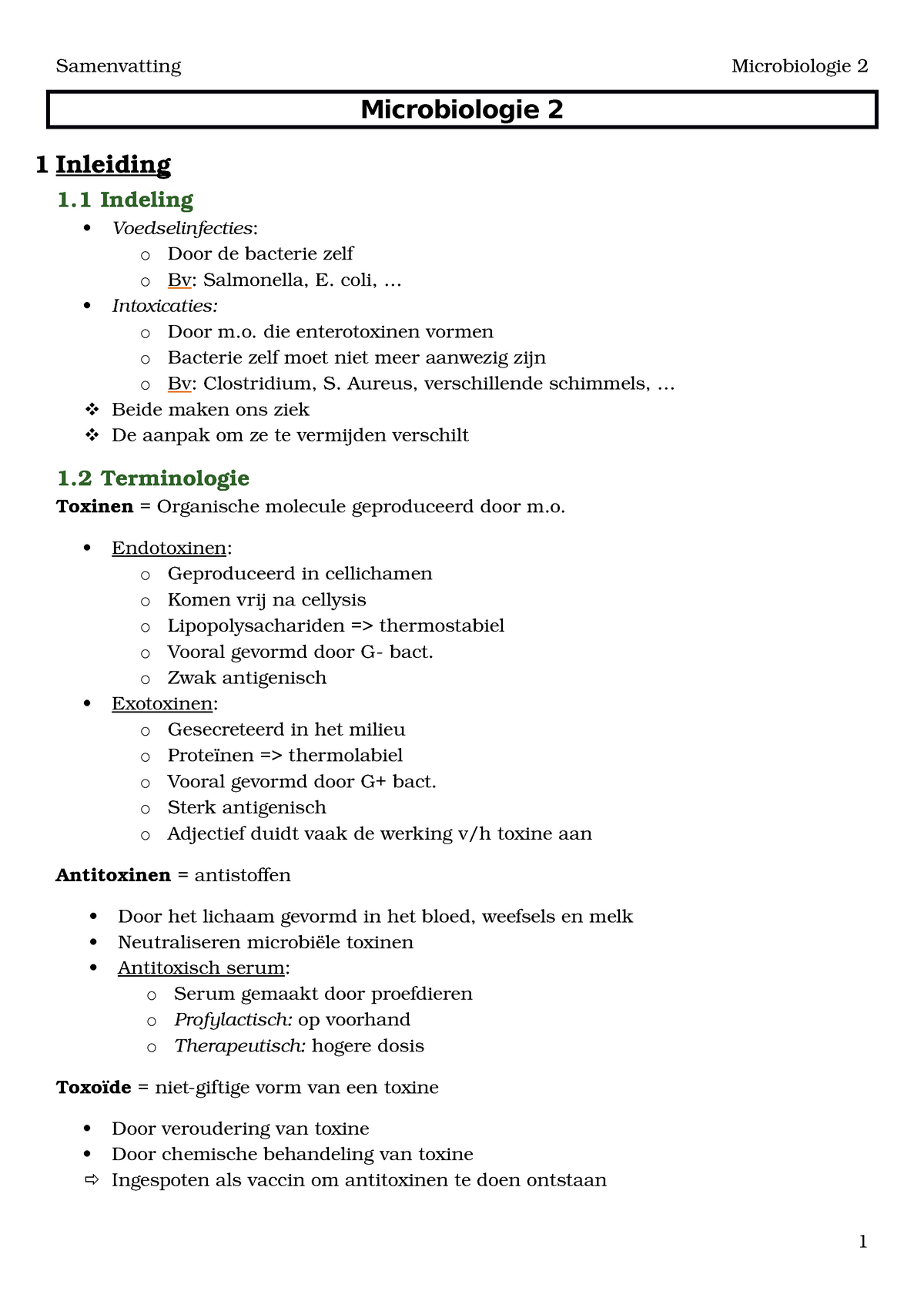 Samenvatting Microbio 2 Samenvatting Microbiologie Microbiologie Inleiding Indeling Voedselinfecties Door De Bacterie Zelf Bv Salmonella Coli Intoxicaties Door Studocu