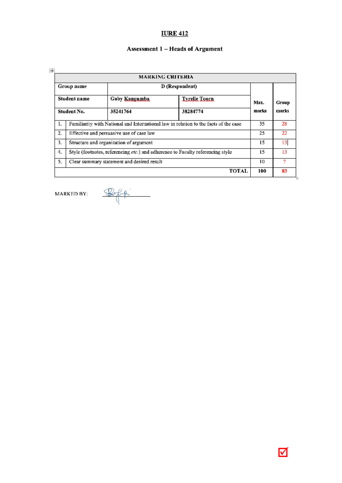 Moot Court Heads of Argument-2024 240418 152503 - IURE 412: MOOT COURT ...
