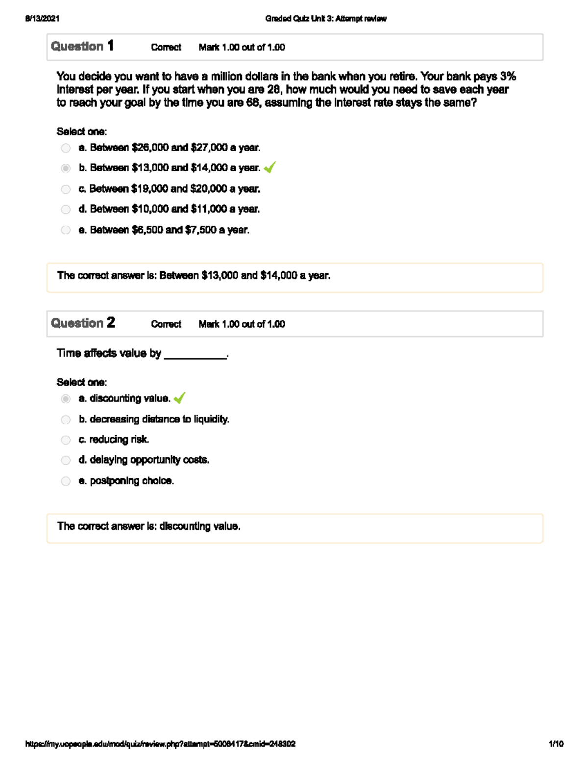 BUS 2204 Graded Quiz Unit 3 - Graded Quiz Unit 3: Attempt Review ...