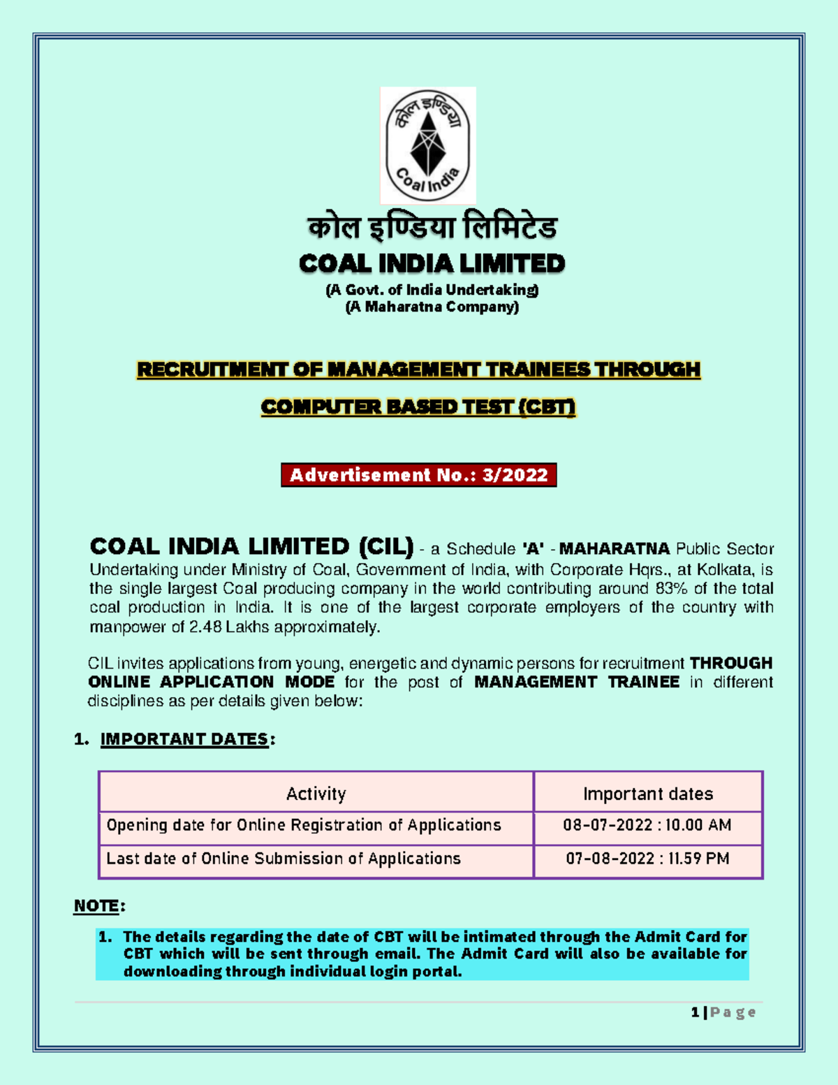 coal-india-recruitment-coal-india-limited-a-govt