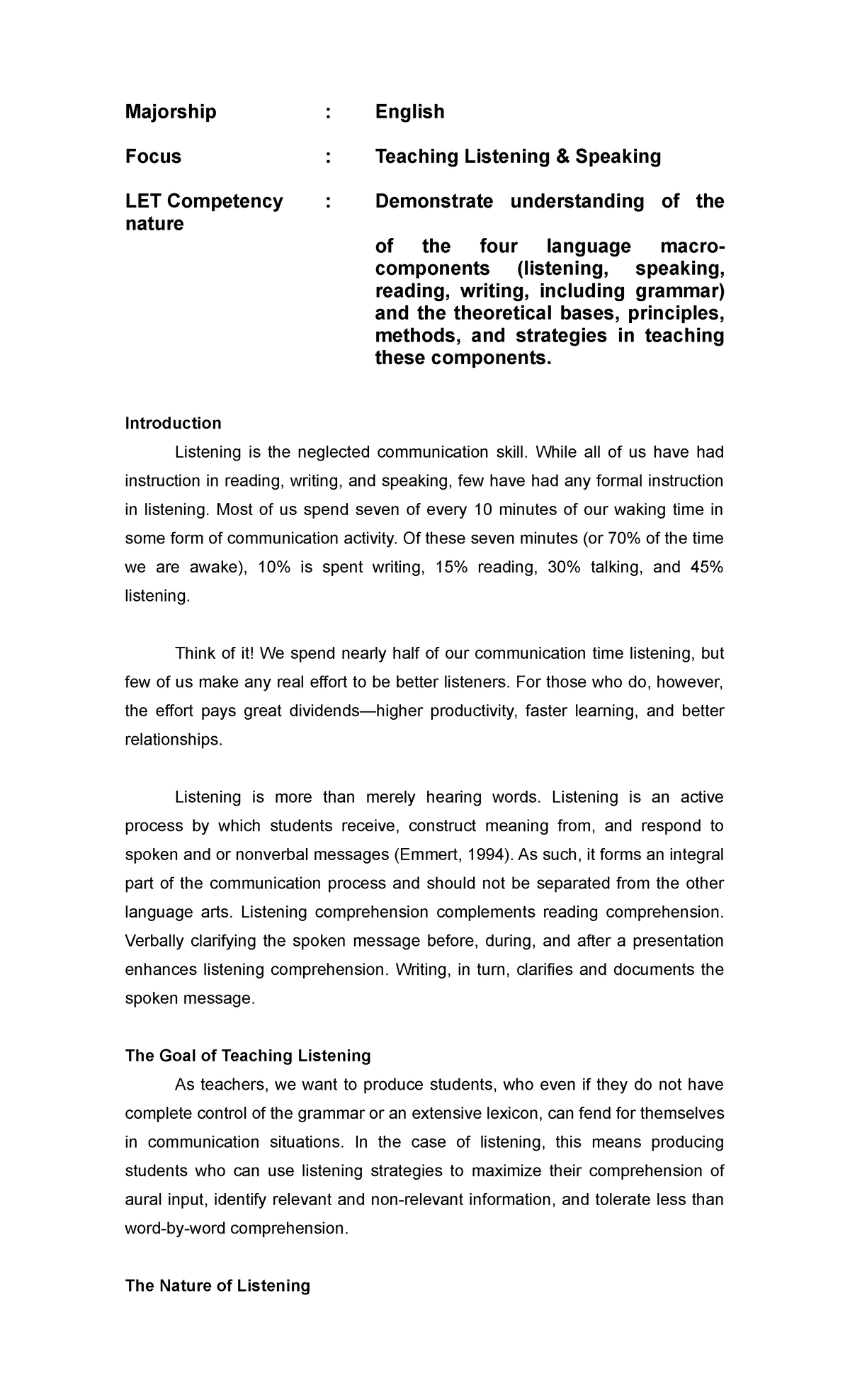 Trace the major literary works produced in English and American literatures. Explain the