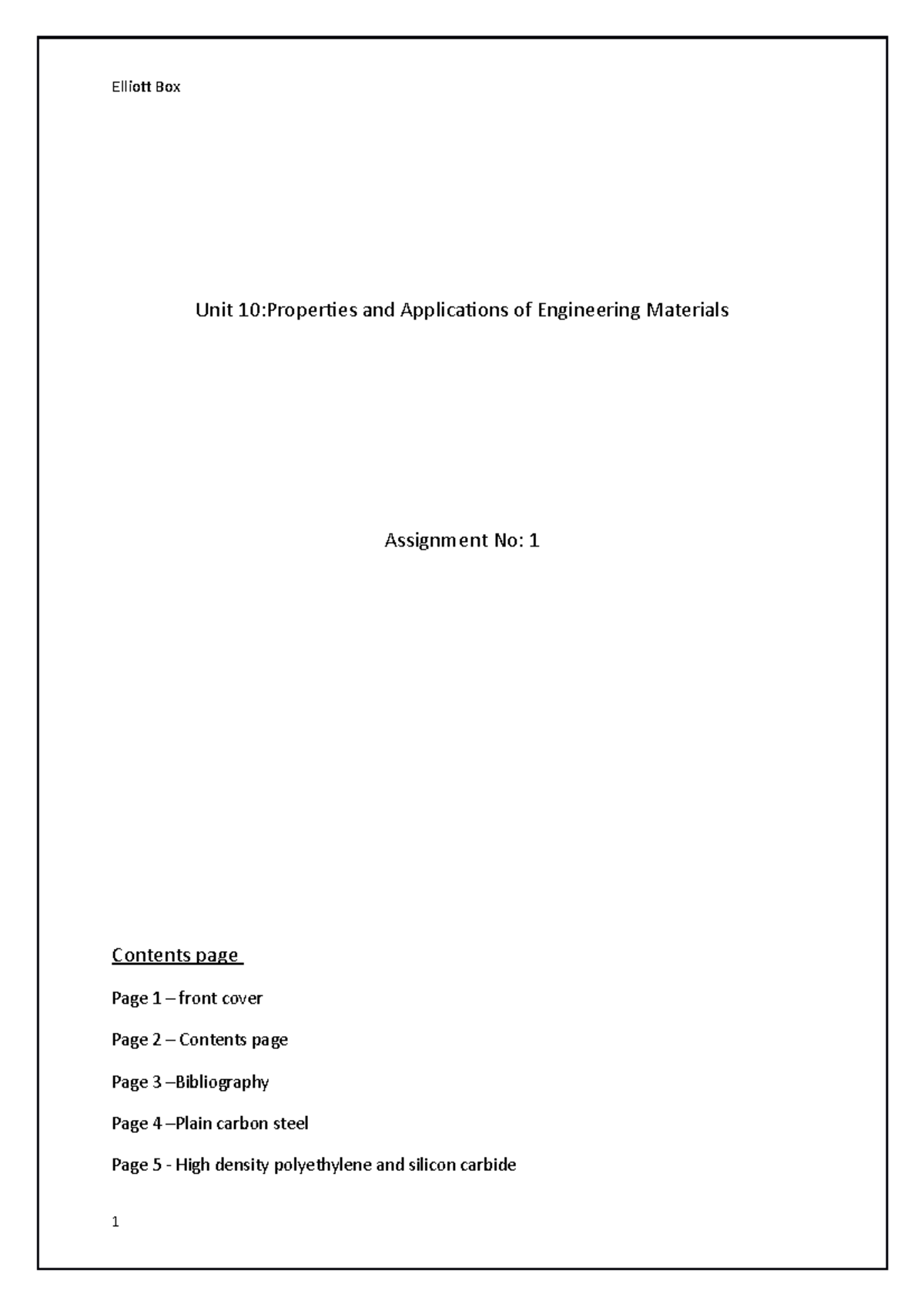Properties And Applications Of Engineering Materials Assignment 1 Ralph Properties And Applications Of Engineering Materials Assignment 1 Ralph