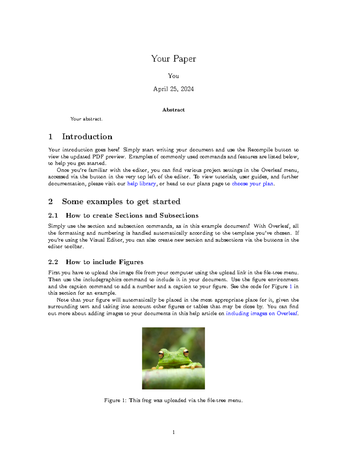 Dummy Project - Test test - Your Paper You April 25, 2024 Abstract Your ...