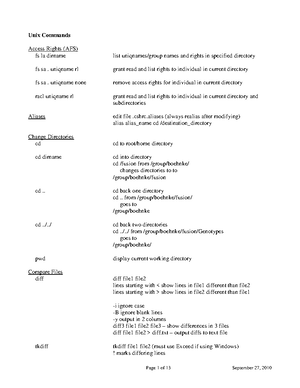 06 Unix Handout - Learning how to utilize the UNIX command line for ...