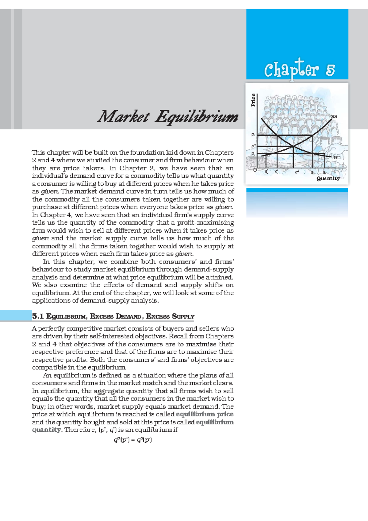 Chapter 5 - THIS - Chapter 5 Price O Quantity SS DD p* pf q' 1 q* q 2 p ...