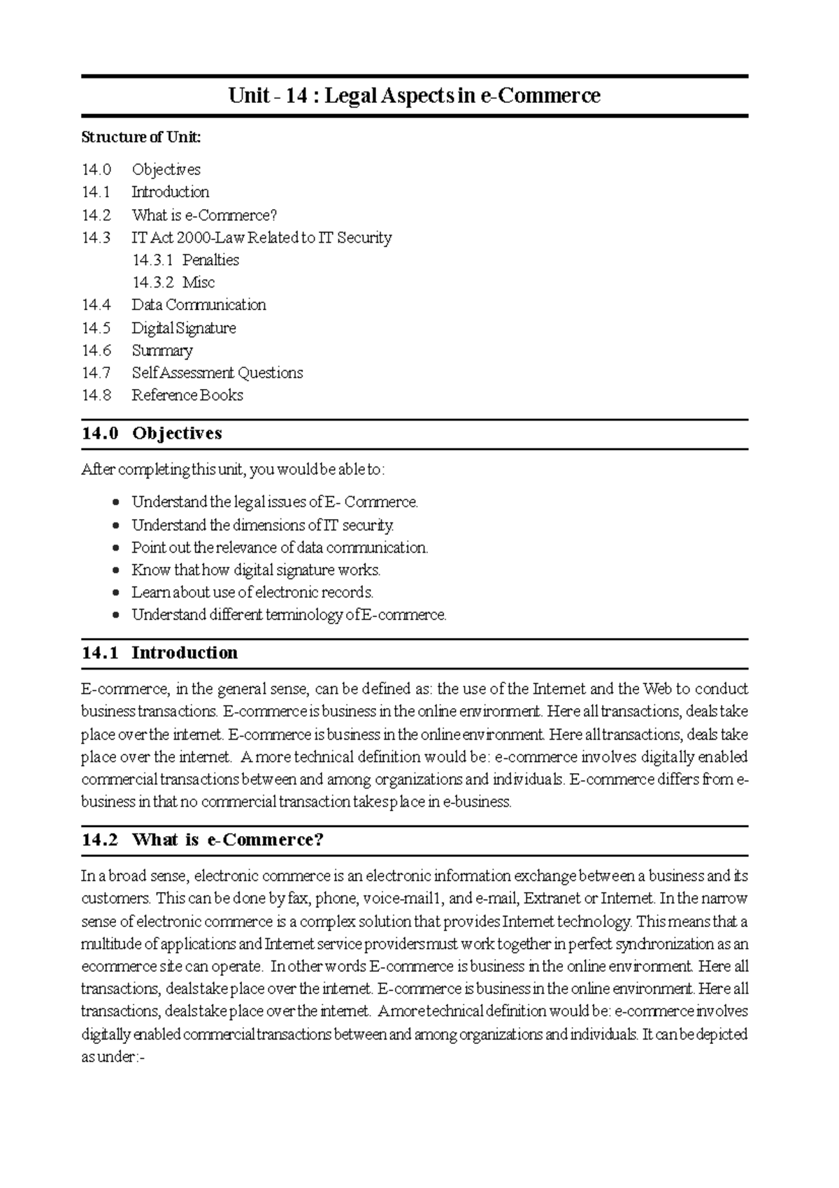 legal-aspects-in-e-commerce-unit-14-legal-aspects-in-e-commerce