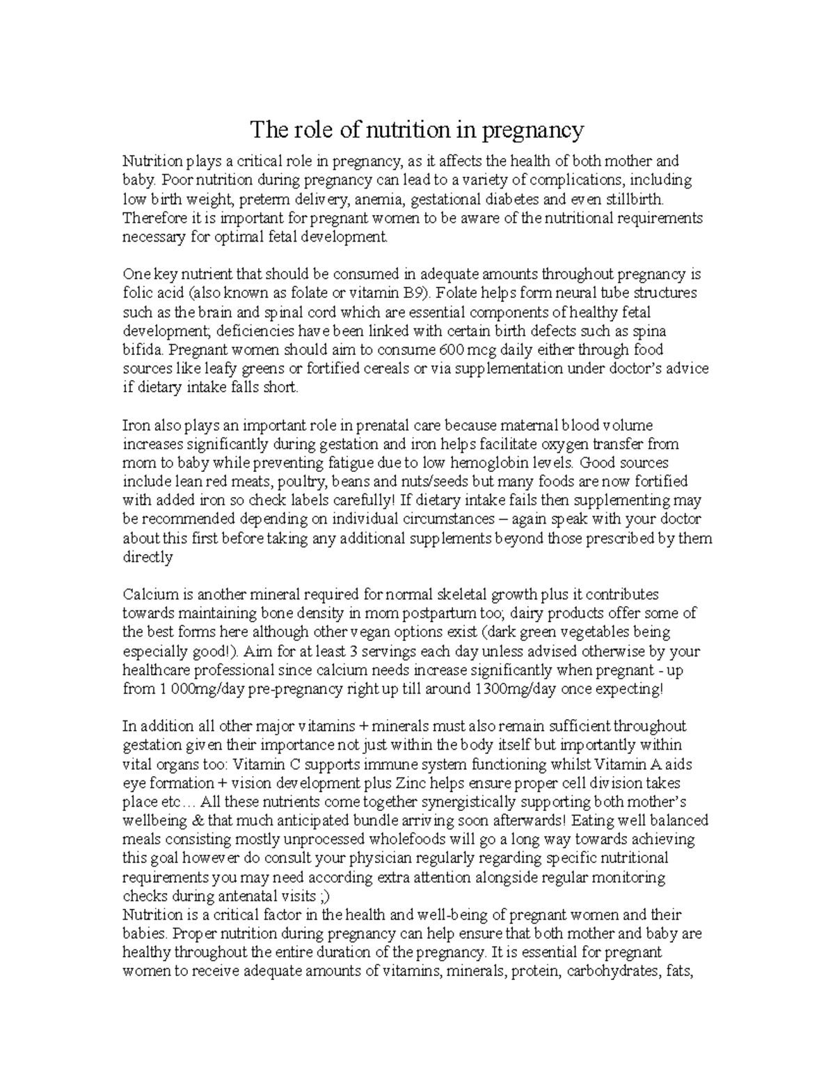 fundamentals-of-nutrition-the-role-of-nutrition-in-pregnancy