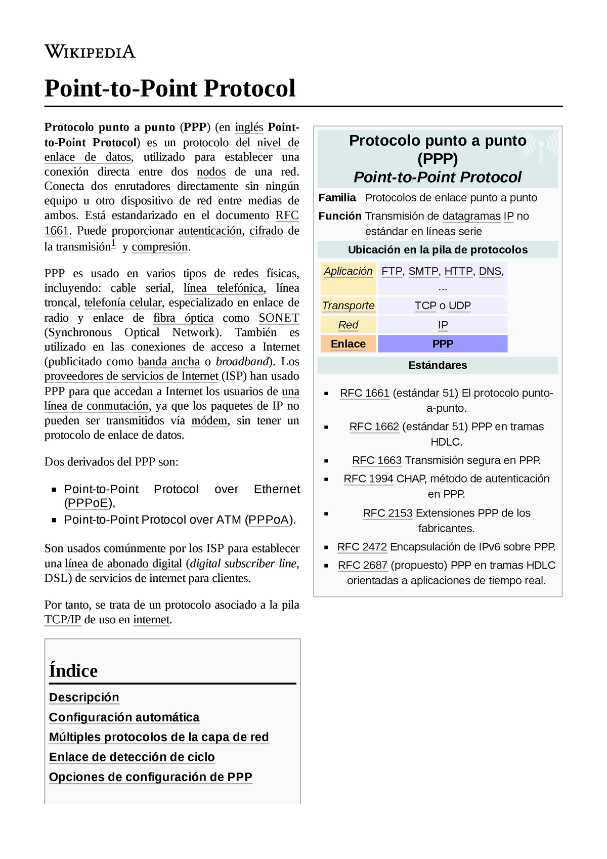 Point-to-Point Protocol - Protocolo Punto A Punto (PPP) Point-to-Point ...