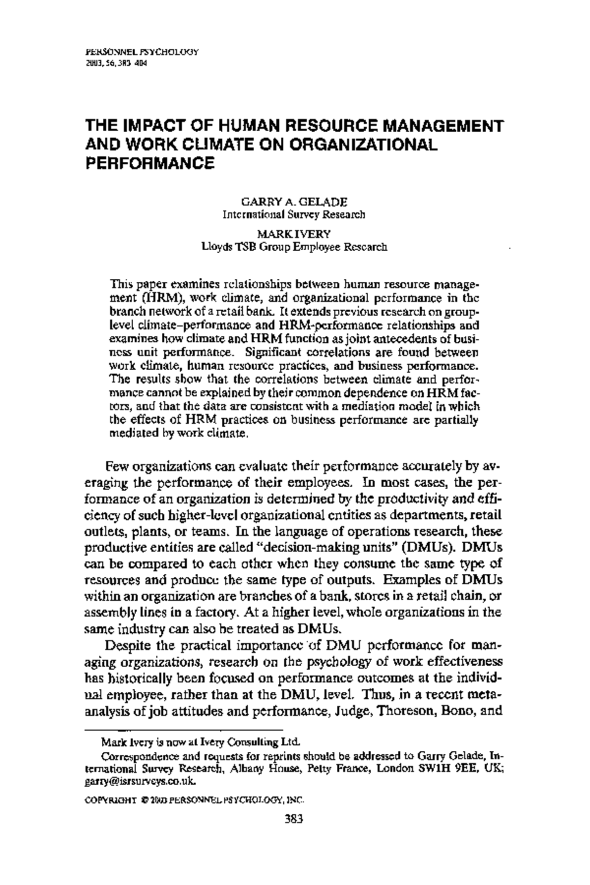 the impact of human resource planning on organizational performance thesis