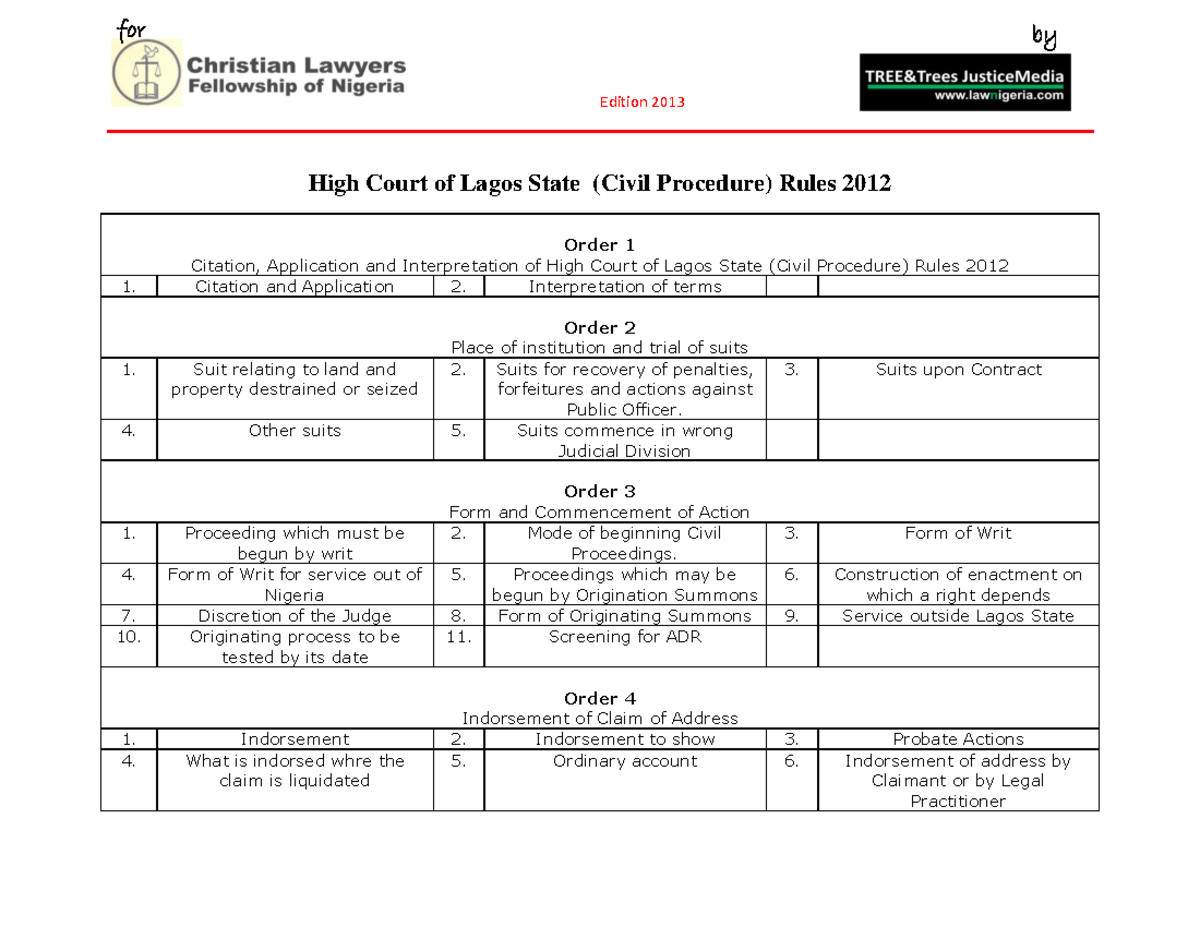 high-court-of-lagos-state-civil-procedure-rules-201-2