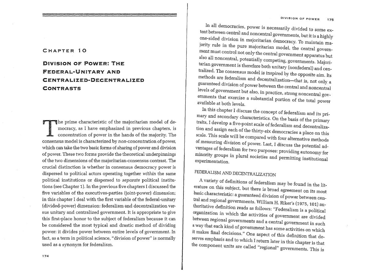 Unitary Versus Federal System Econometrics I Studocu   Thumb 1200 894 