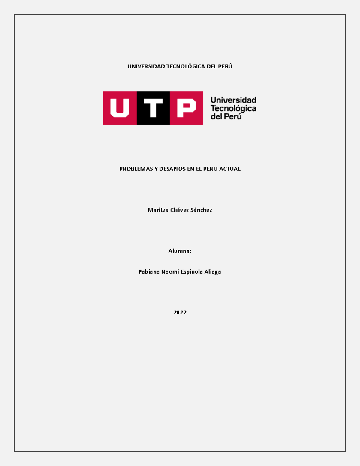 Actividad 1 - Resumen De La Republica - UNIVERSIDAD TECNOL”GICA DEL PER ...