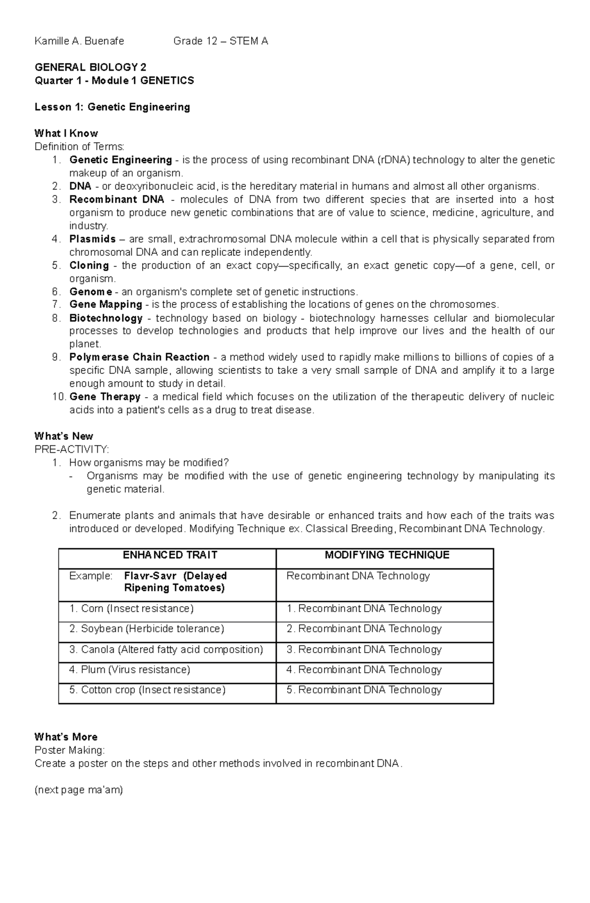 biology case study for class 12