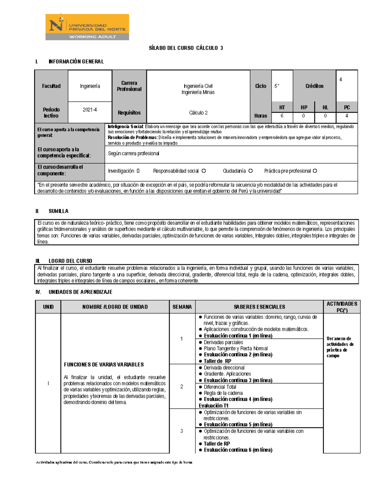 Silabo Del Curso De Suelos - Actividades Aplicativas Del Curso ...