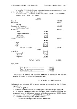 Tema 5. Tecnicismos De Las Cuentas, Ciclo Contable Y Libros De 