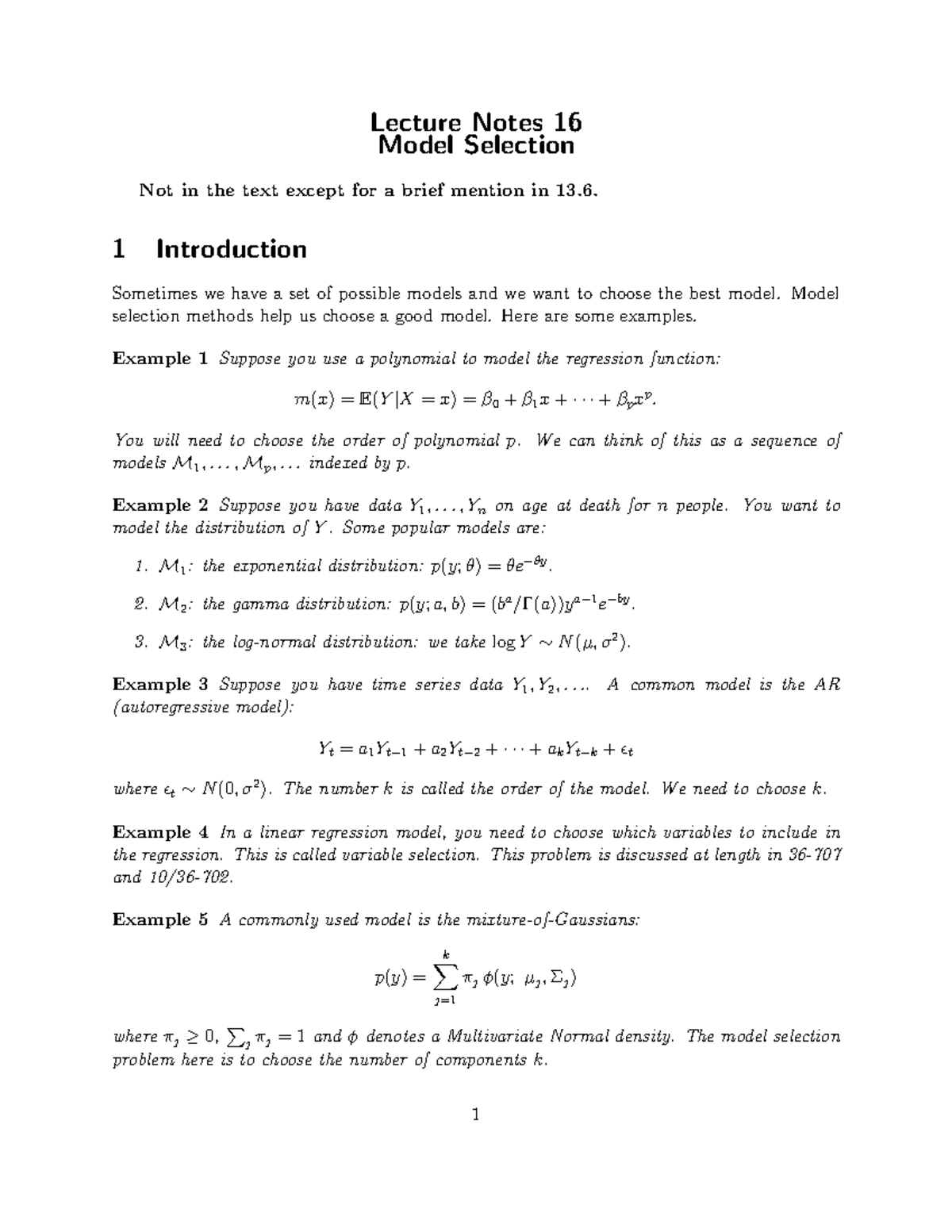 lecture-16-lecture-notes-16-model-selection-not-in-the-text-except