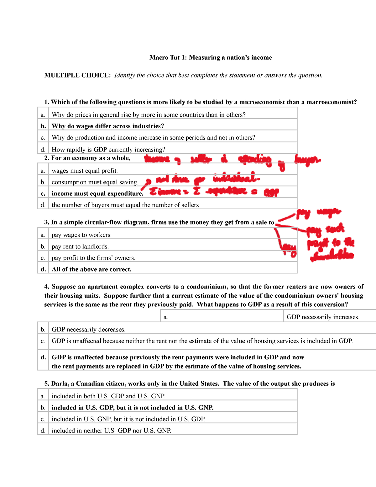 Macro Tut 1 With Ans - CCMCMCMCMCMC - Macro Tut 1: Measuring A Nation’s ...