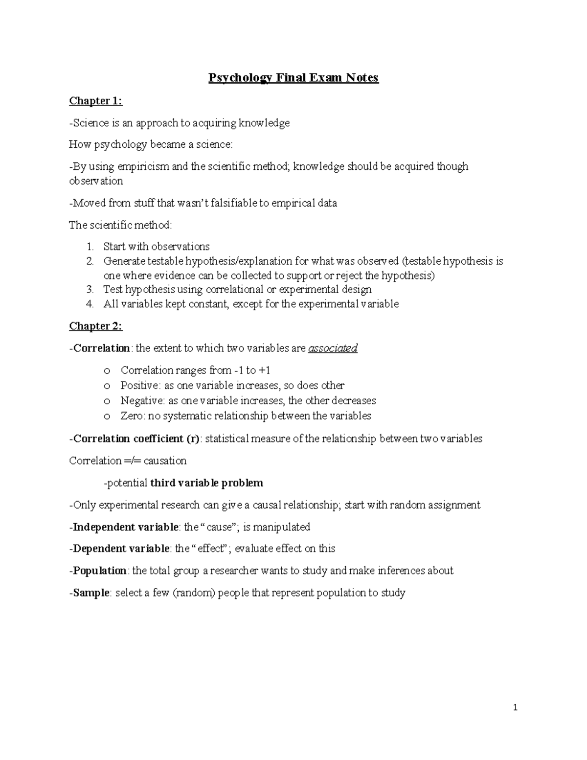 Psychology notes for beginners image