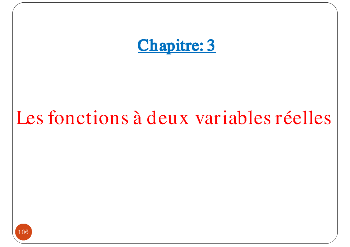 CH3 fonctions à deux variables S3 Les fonctions à deux variables — free download