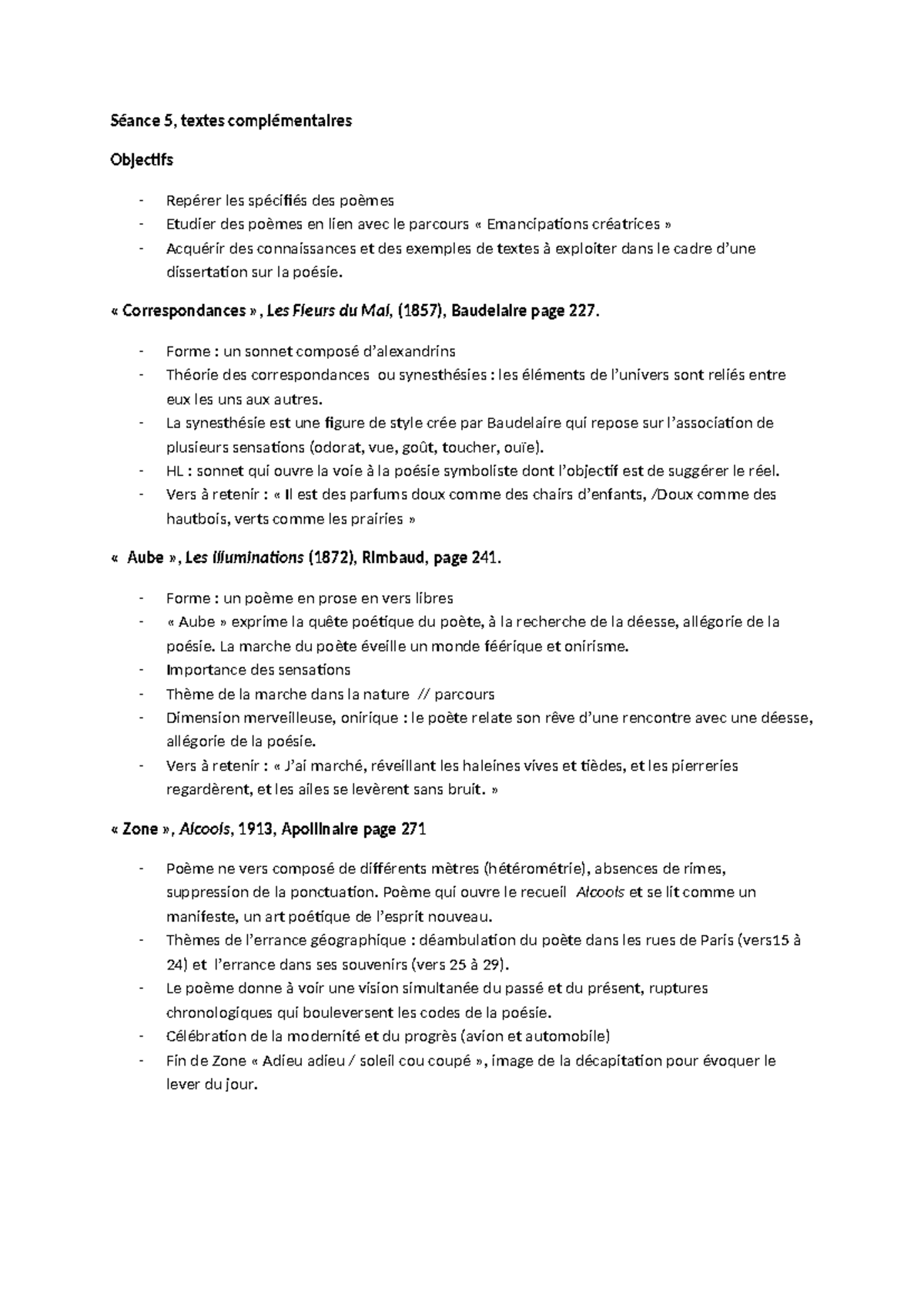 Séance 5 textes complémentaires pour dissert émancipations créatrices ...