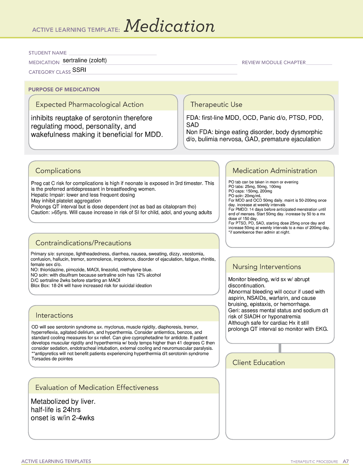 sertraline-drug-card-information-active-learning-templates