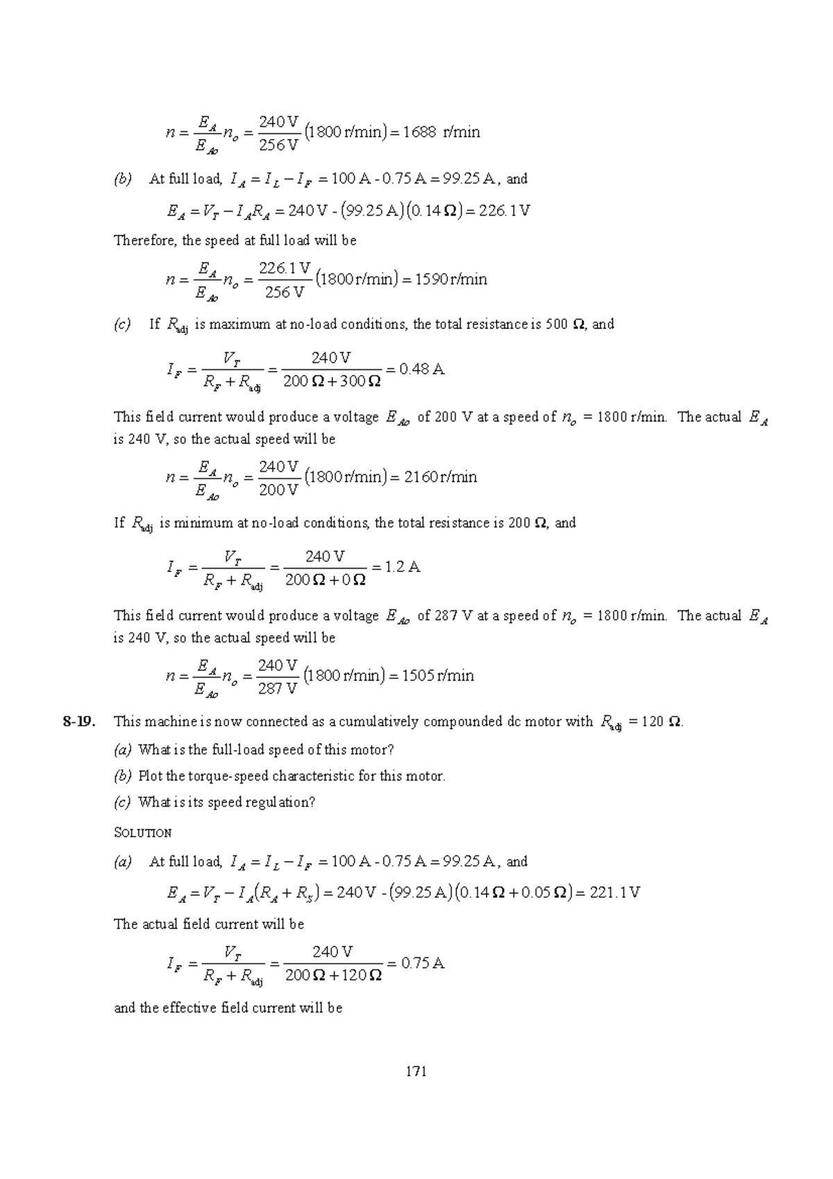 Electric Machinery And Power System Fundamentals-30 - ( 1800 R/min ...