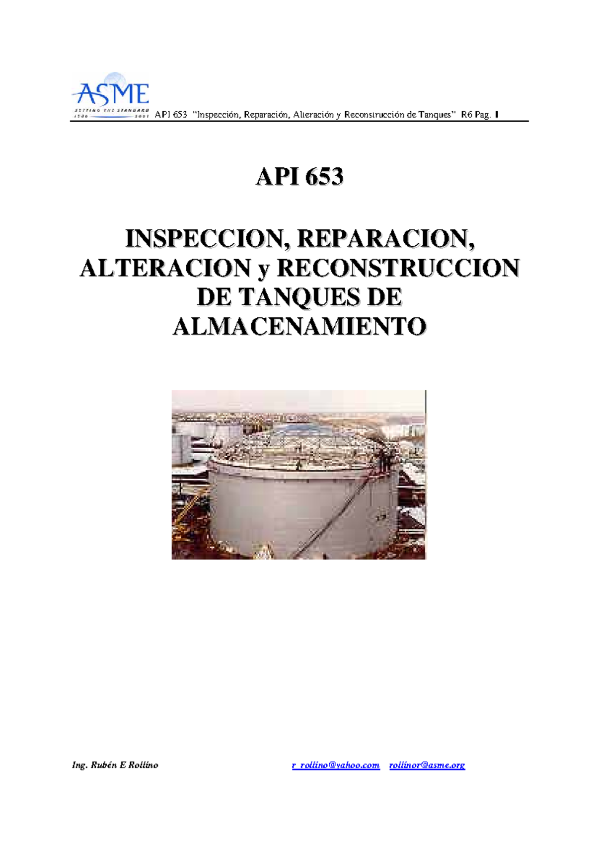 API 653-curso - API 653 - A APPII 665533 I INNSSPPEECCCCIIOONN ...