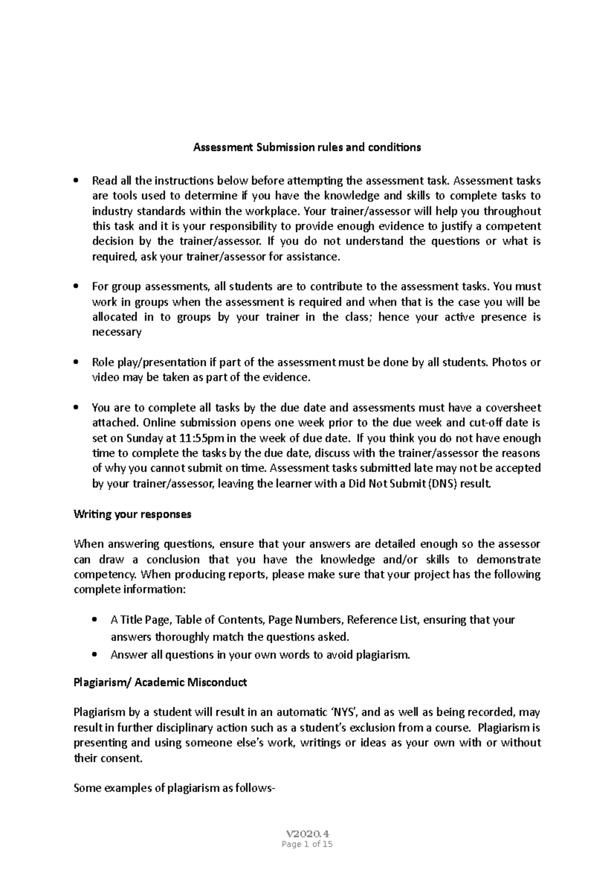 Bsbcmm 201 Assessment - Assessment Submission Rules And Conditions Read ...