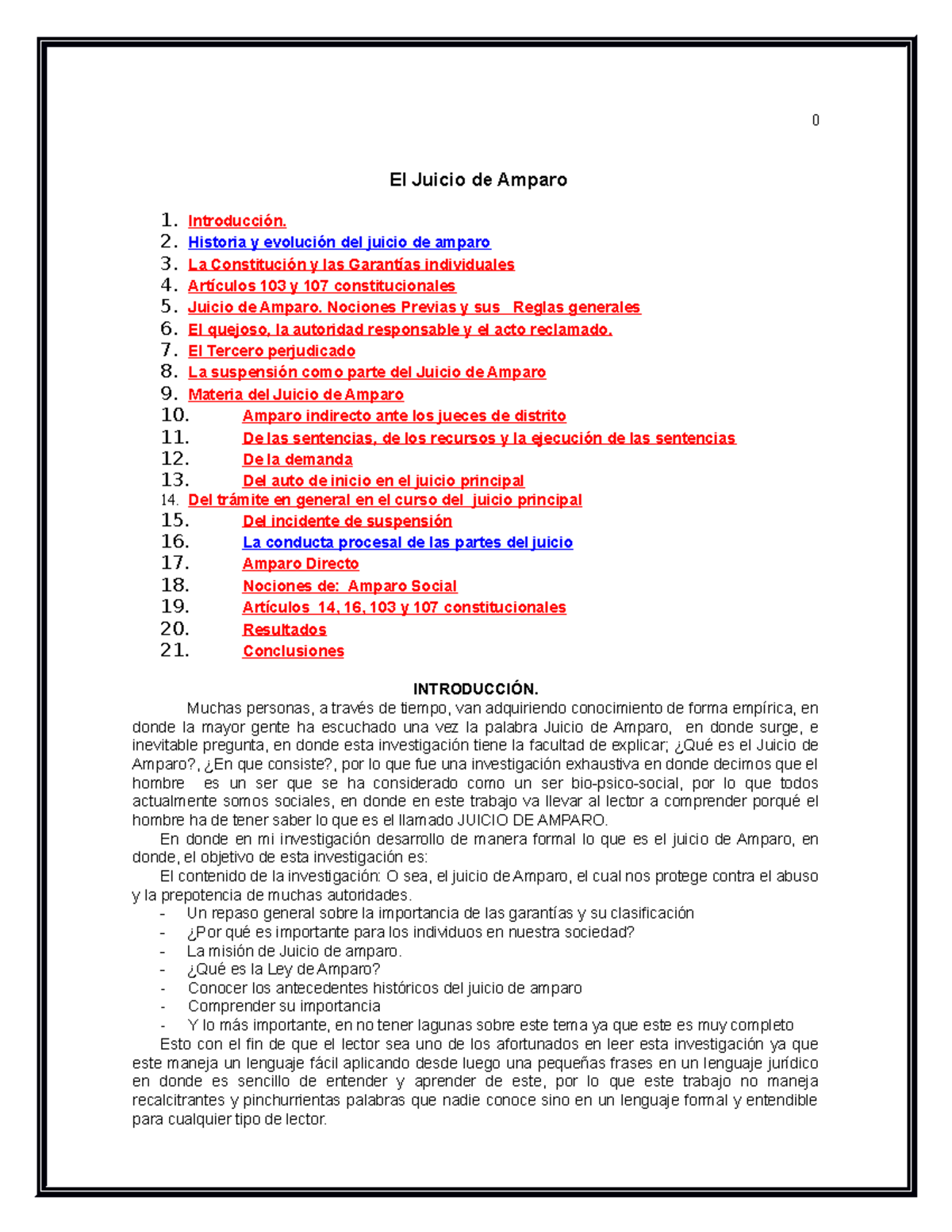 El Juicio de Amparo - Como a través de la historia debemos comprender ...