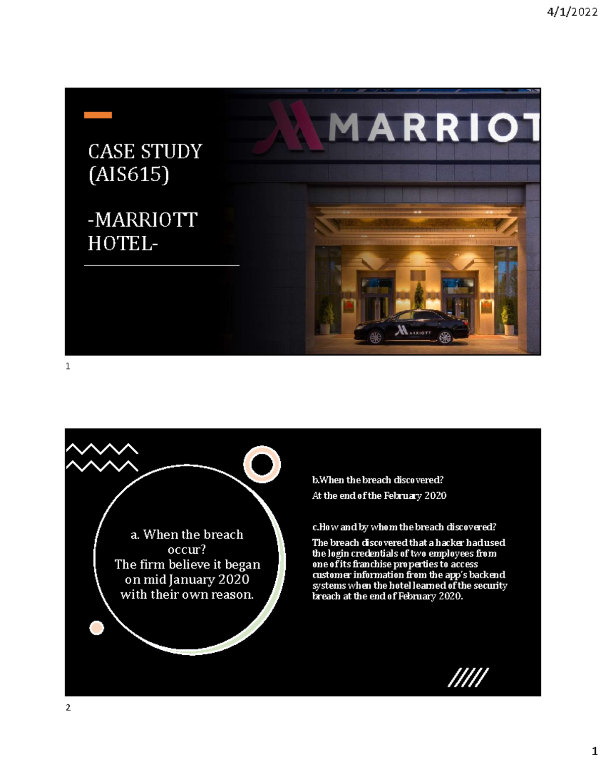 marriott hotel supply chain management case study