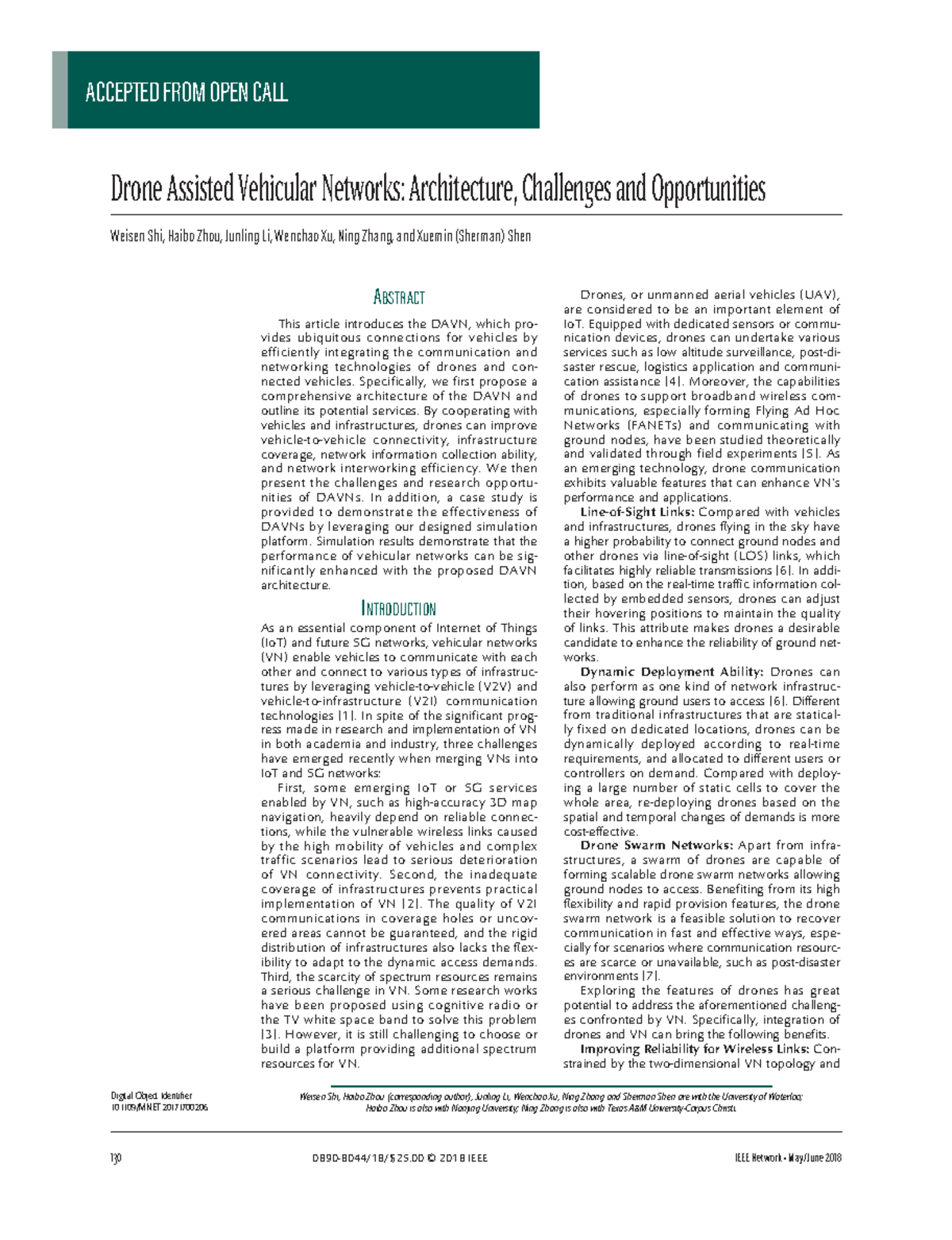 Drone Assisted Vehicular Networks- Architecture, Challenges and ...
