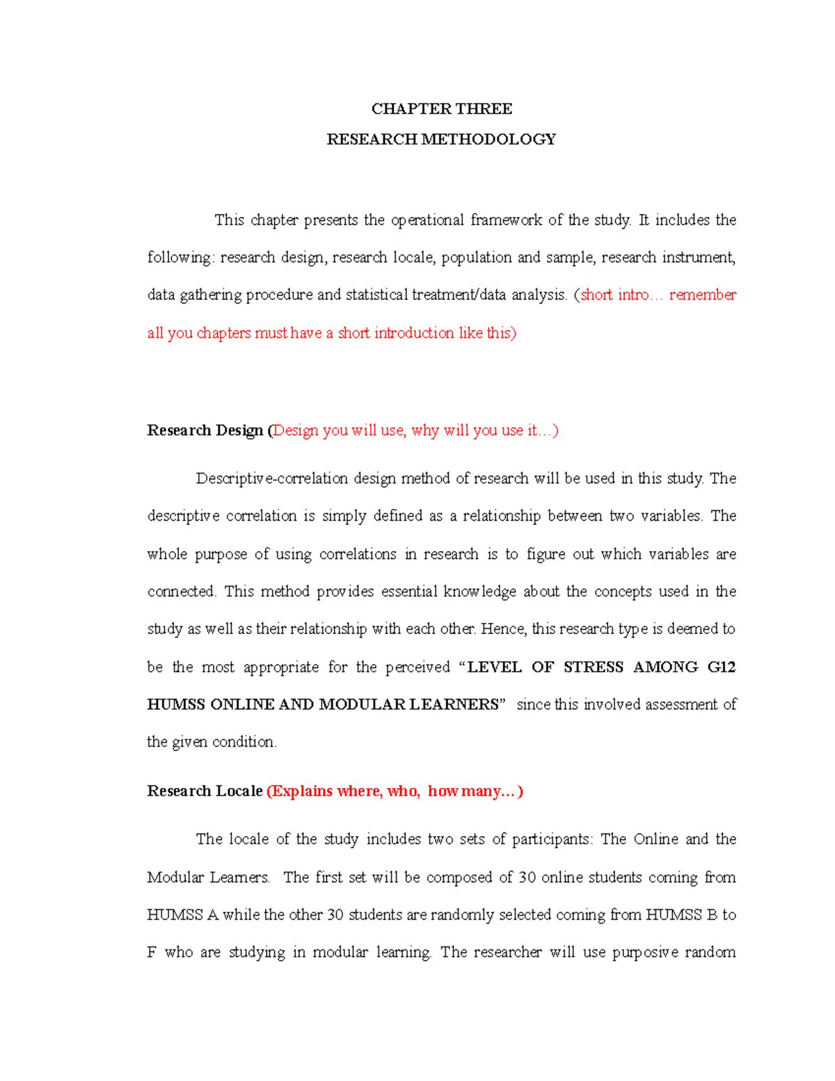 chapter 3 research methodology template