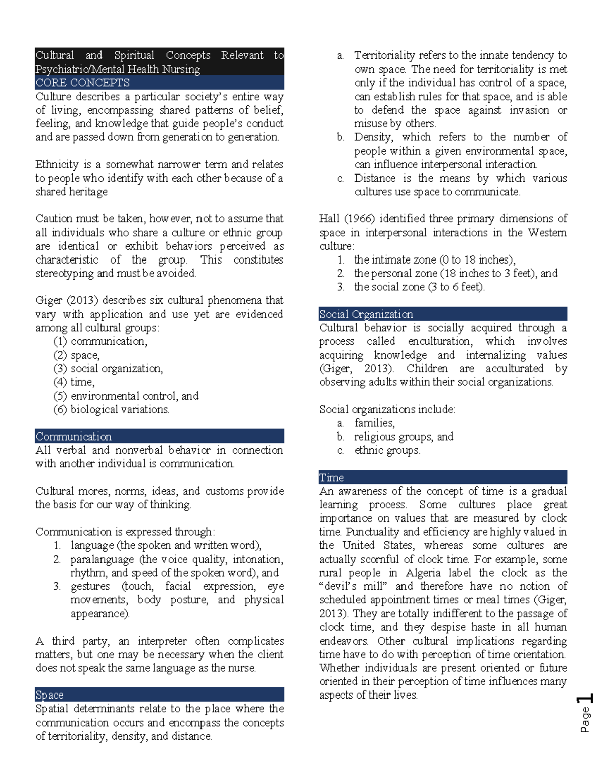 Cultural and Spiritual Concepts Relevant to Psychiatric - Page 1 ...