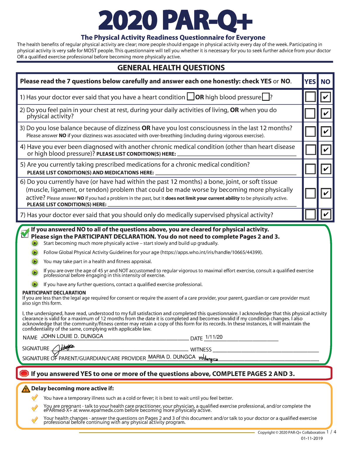 January 2020 Parqplus Fillable - The Physical Activity Readiness ...