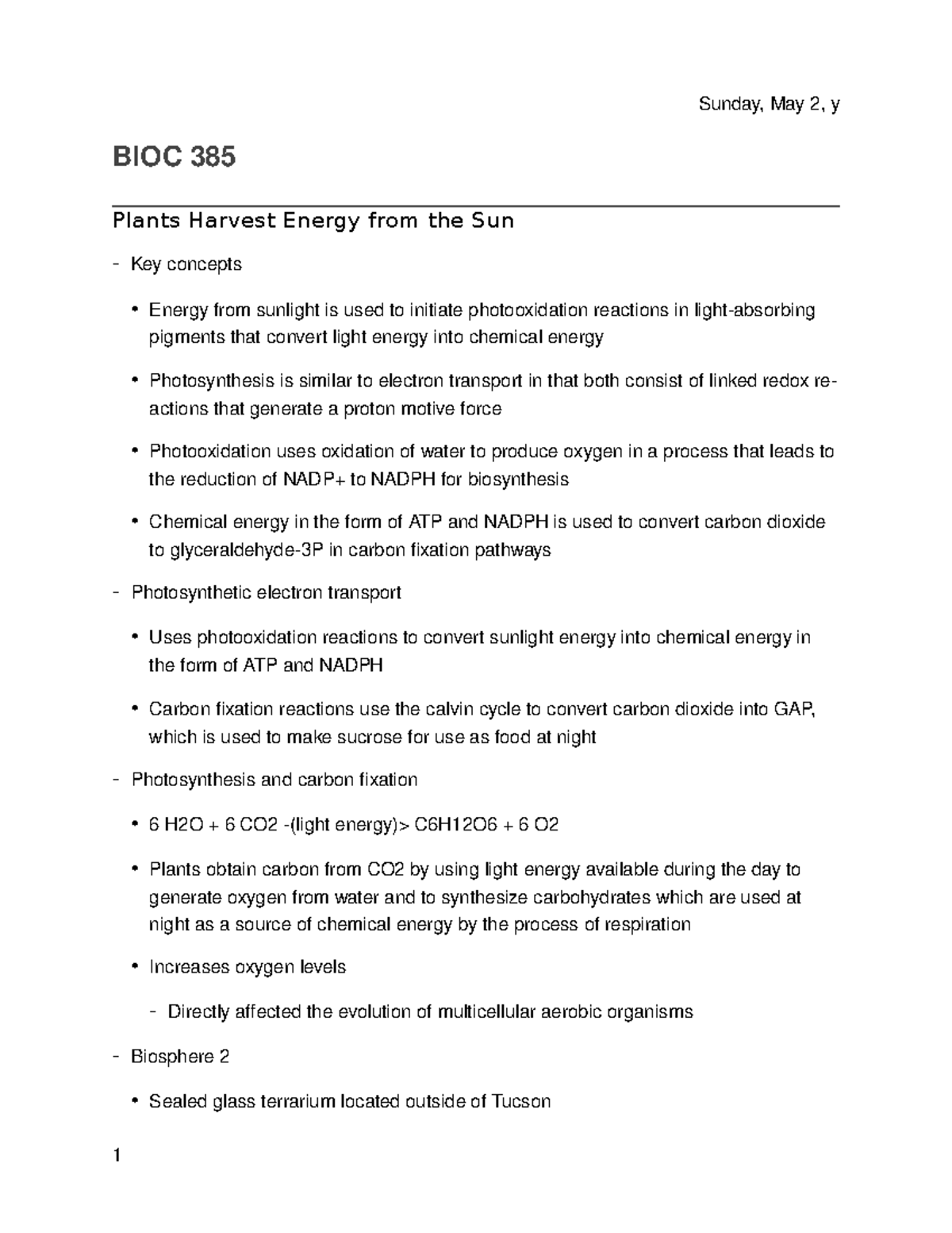 7 Plants Harvest Energy from the Sun Studocu