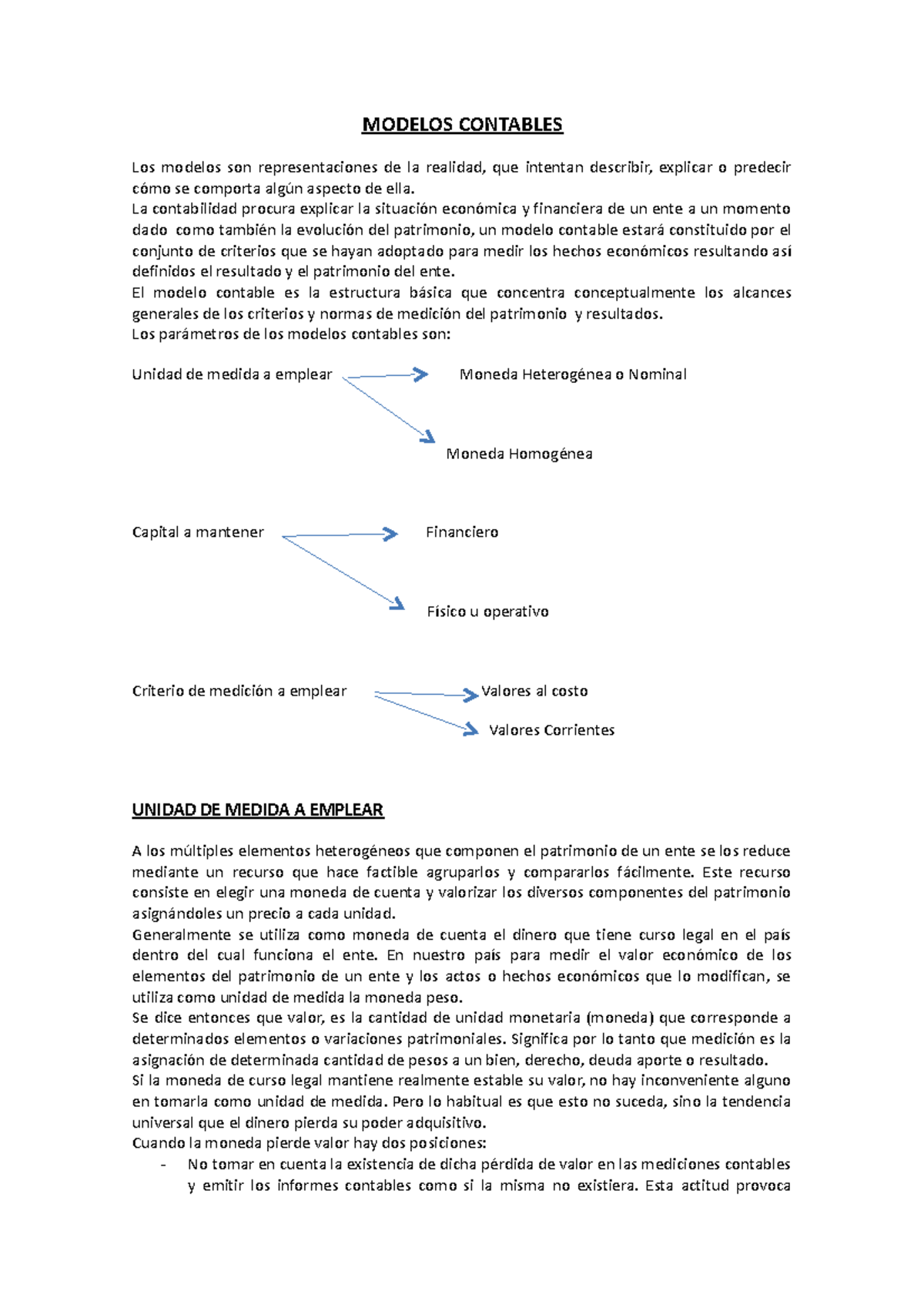 Modelos Contables - lll - MODELOS CONTABLES Los modelos son ...