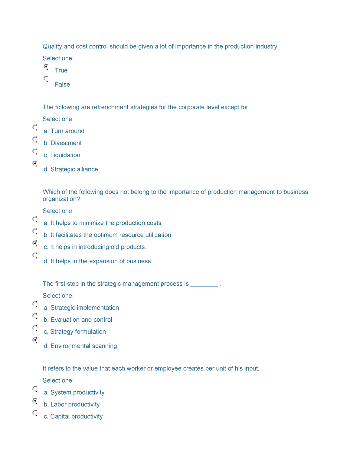 Pdfcoffee - Answers Oed - Quality And Cost Control Should Be Given A ...