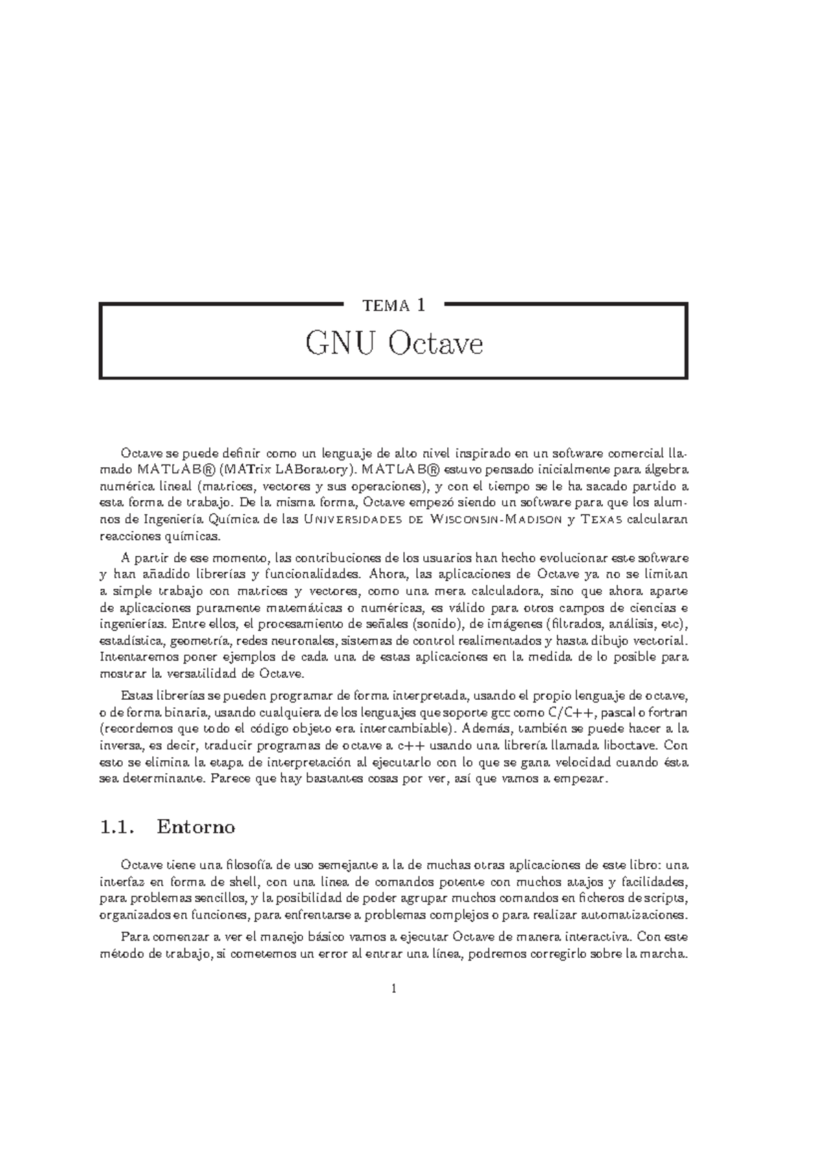 Octave tema 1 gnu octave octave se puede definir como un lenguaje de 