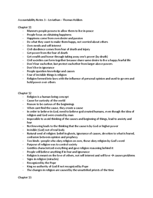 Accountability Notes - John Locke - Second Treatise of Government ...