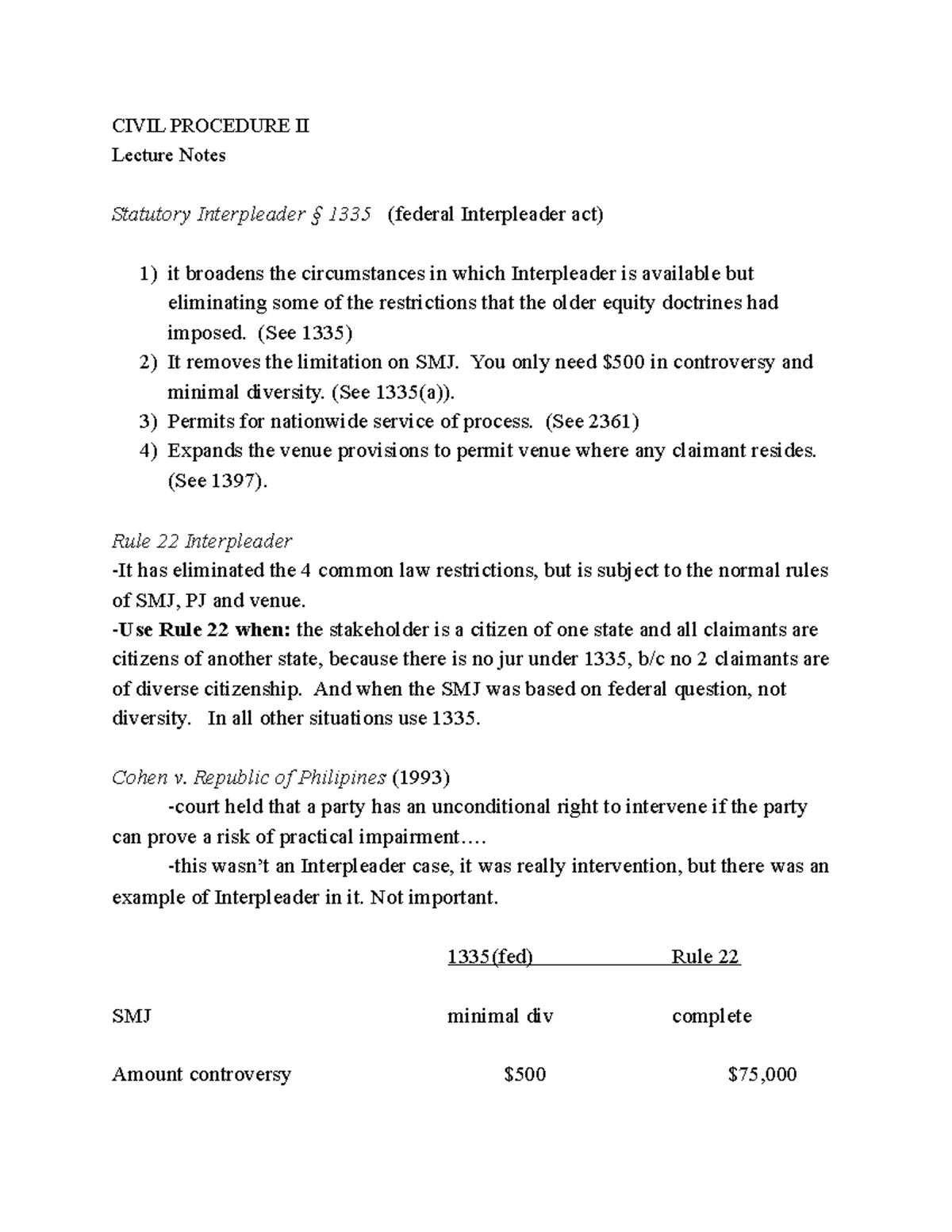 statutory-interpleader-1335-federal-interpleader-act-civil