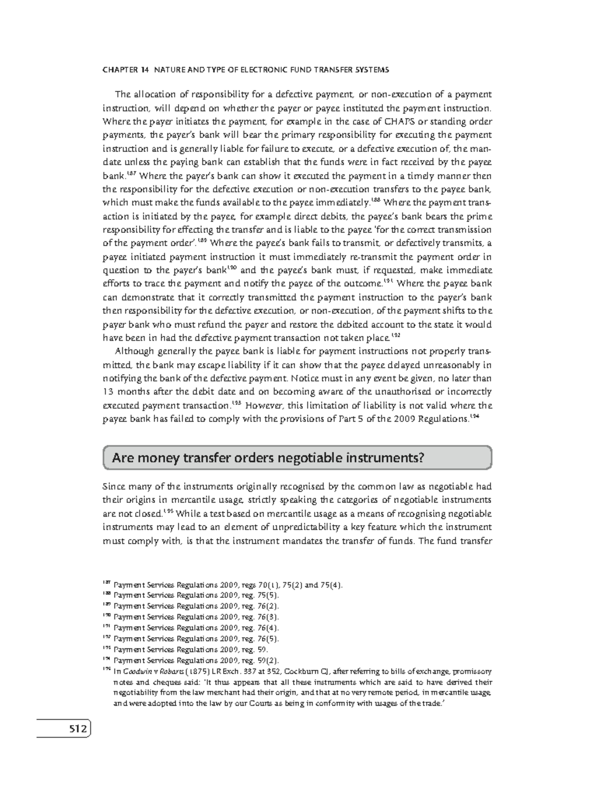 Zlib - n/a - CHAPTER 14 NATURE AND TYPE OF ELECTRONIC FUND TRANSFER ...