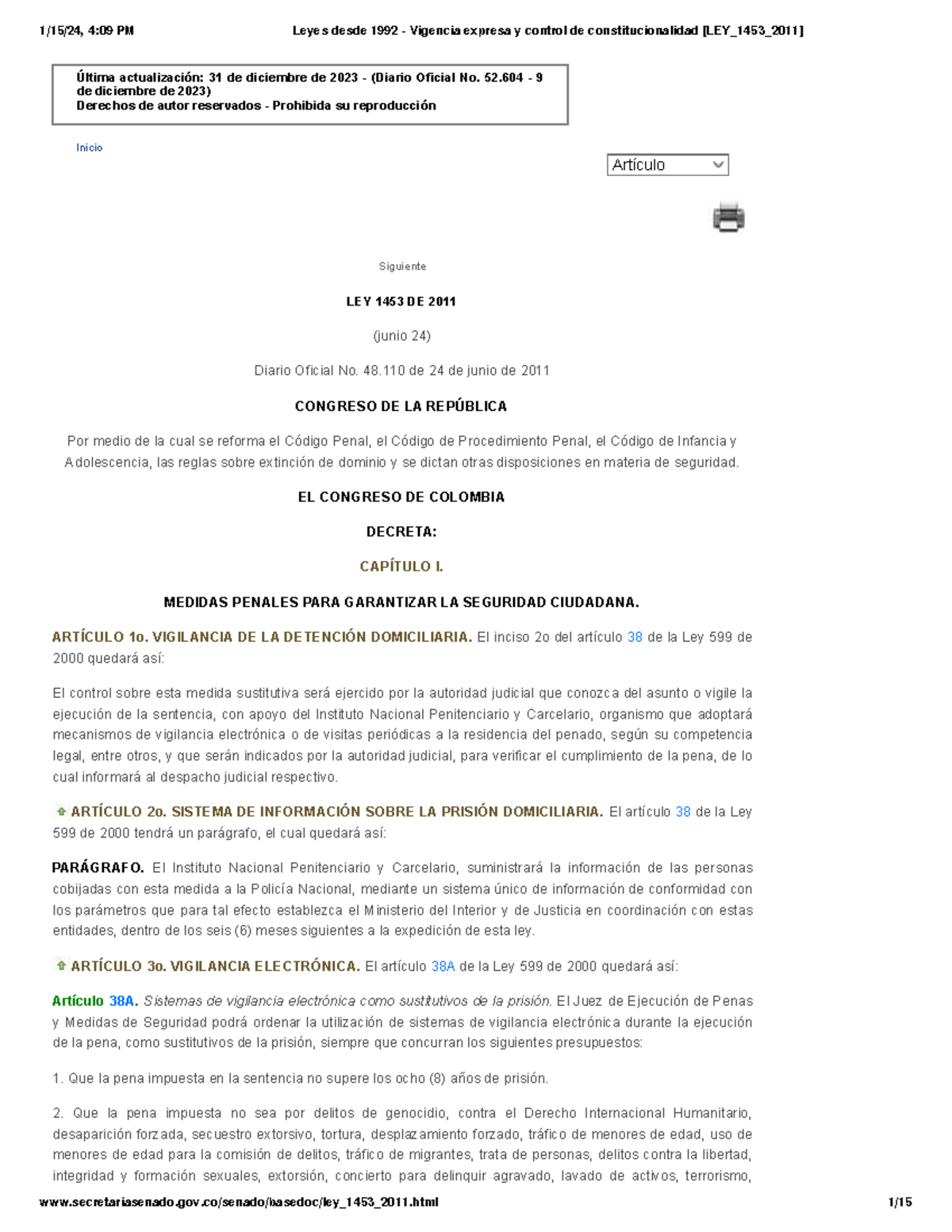 Leyes Desde 1992 - Vigencia Expresa Y Control De Constitucionalidad ...