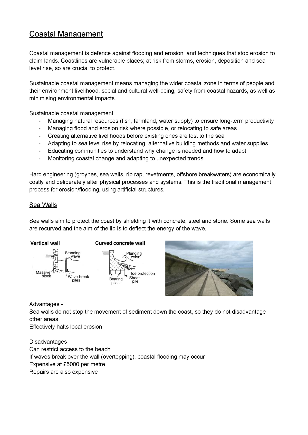 Coastal Management - Coastal Management Coastal Management Is Defence ...